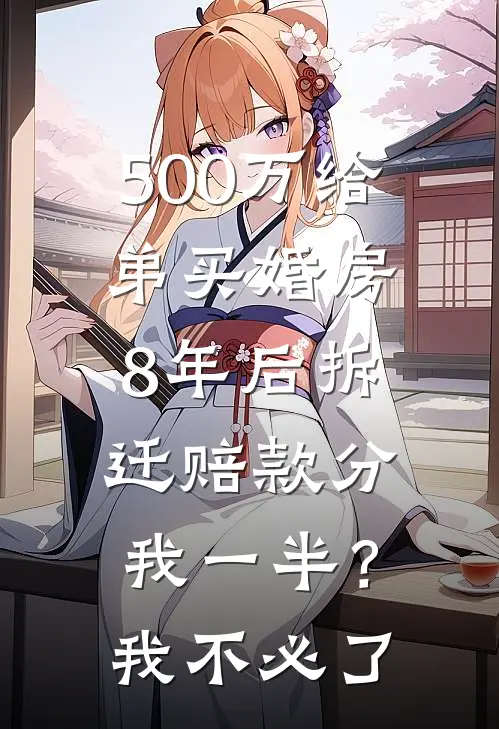 500万给弟买婚房，8年后拆迁赔款分我一半？我：不必了