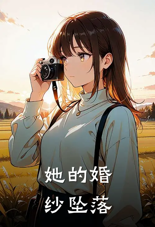 她的婚纱坠落