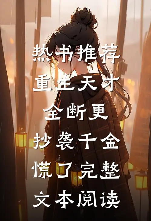 热书推荐重生天才全断更，抄袭千金慌了完整文本阅读